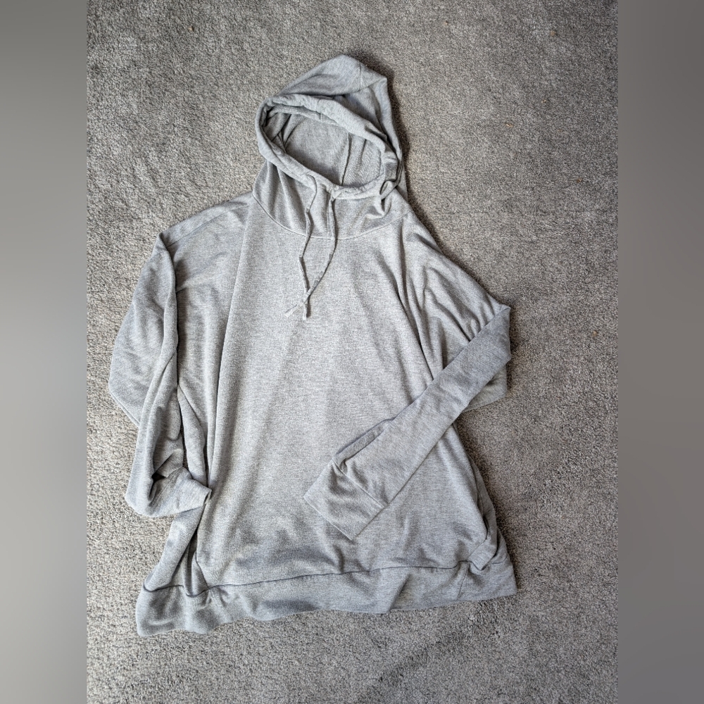Xersion Gray Hoodie Sweatshirt